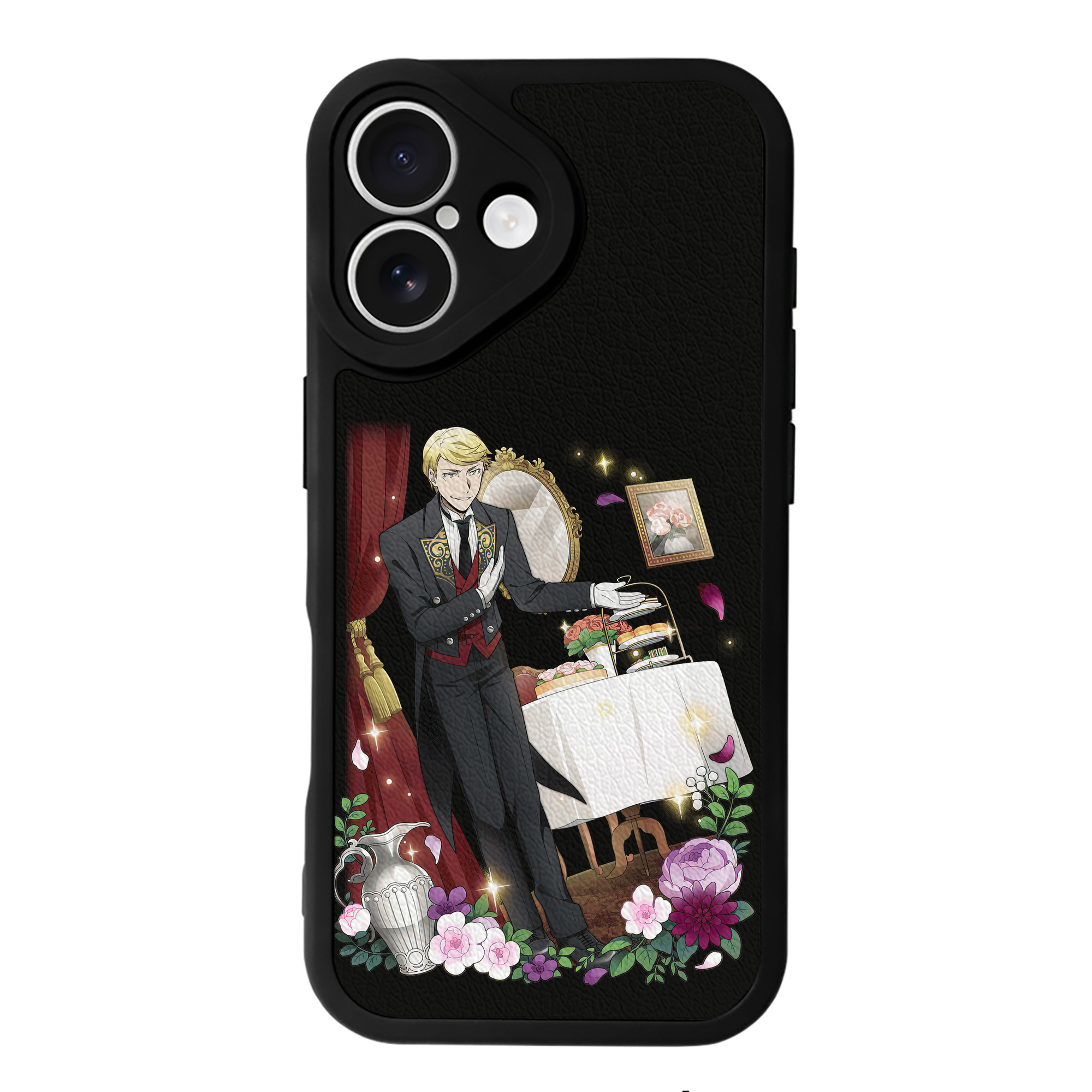 （画像用） 文豪ストレイドッグス Bungo Stray Dogs 【iPhone 16シリーズ対応】シリコンスマホケース（レザー調） 材質：シリコン